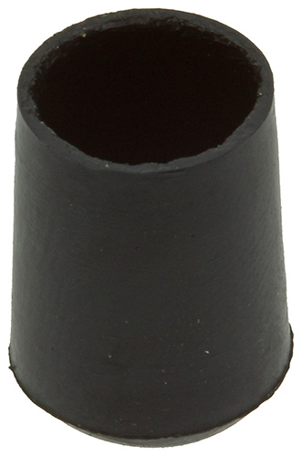 Embouts Coiffants Plastique Noir ø10mm - 4 Pcs