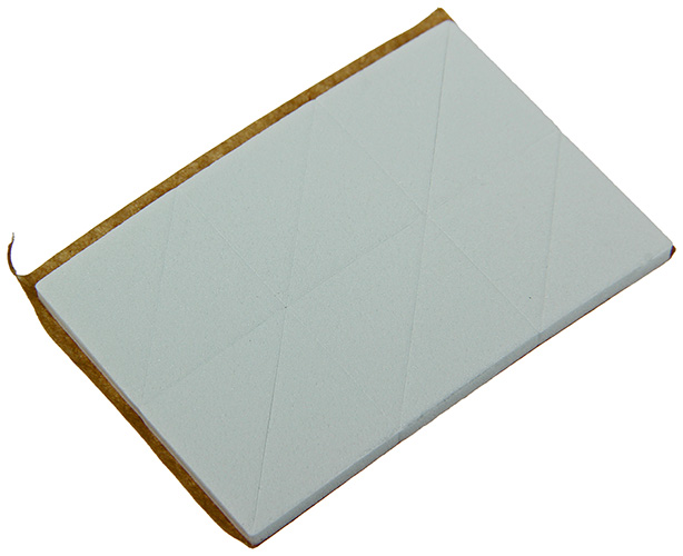 Patins Adhesifs Triangulaire Mousse Blanc 20x20mm - 24 Pcs